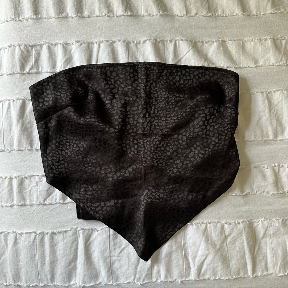 ✧ BLACK TIE TUBE TOP ✧